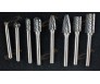 1/4" Shank 8pc Double Cut Carbide Rotary Burr Set With Aluminum Case Neiko USA